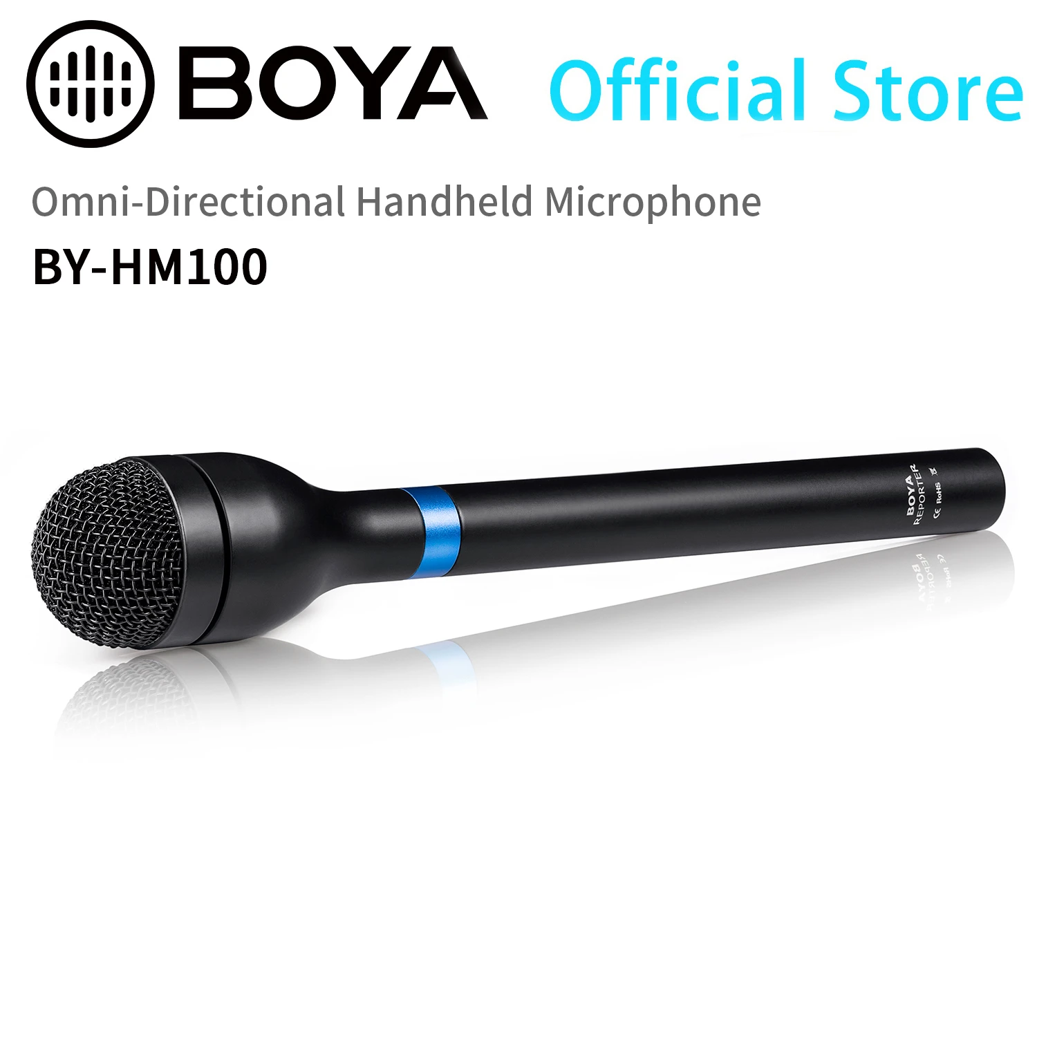 BOYA BYHM100 Dynamic Handheld Microphone for XLR Devices Wireless