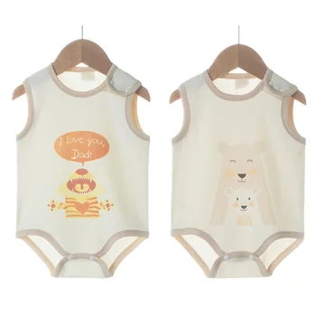 

Organic colored cotton 3-18M body baby bodysuit summer newborn twins I love daddy clothes birthday boy girl Jumpsuit bodysuits