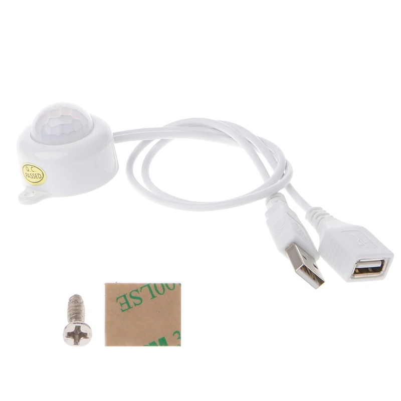 USB СВЕТОДИОДНЫЙ светильник переключатель полосы DC5-24V человеческого тела инфракрасный PIR датчик движения переключатель