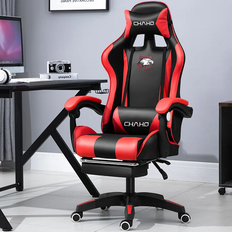 WCG Gaming Chair Office Latex Cushion Bluetooth Computer Chair sedia BOSS  di alta qualità in pelle LOL Internet Anchor Racing Chair - AliExpress