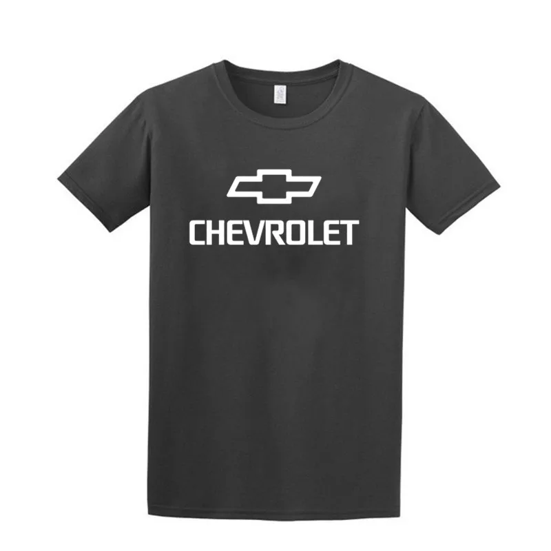 Мужские футболки с принтом, женские хлопковые футболки Chevrolet corvette с коротким рукавом, одноцветные повседневные Высококачественные XS-4XL - Цвет: Dark grey