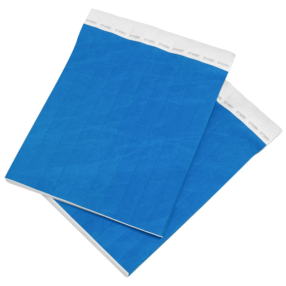 Solid Light Blue Color 3/4 inch Tyvek Wristbands Suitable for Parties Events 500 piece
