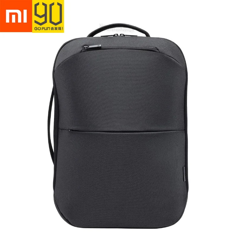 Черный Xiaomi 90 Fun всепогодный деловой городской рюкзак для женщин и мужчин водонепроницаемый ноутбук компьютерный рюкзак школьная сумка для подростков - Цвет: Черный