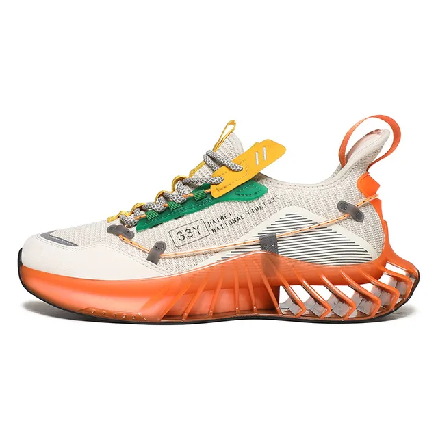 New Fashion Designer Mens Shoes Casual Luxury Sneakers Men 2020 Platform Shoes Trainers Zapatillas Hombre Deportiva Basket Homme Beige Orange G-A30