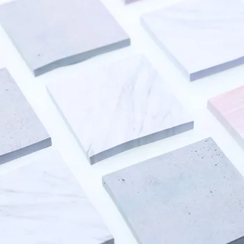 

1PC Creative Marble Color Self Adhesive Memo Pad Stone Style Sticky Notes Bookmark School Office Stationery Supply