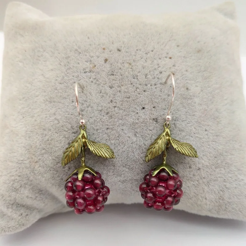 Pomegranate Earring Women Party Wedding Accessories Fruit Earrings Holiday Gifts