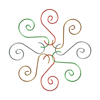 

100pcs Small S Shape Hook Christmas Decorations Hanging Pothook Silver S Hook Supplies for Home Wedding Party Decoration