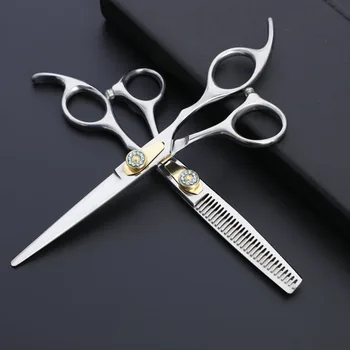 

2pcs Stainless Steel Haircut Hairdressing Scissors Shears for Barbershop Home