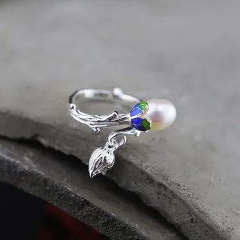 

2019 Time-limited Anel Feminino Product Manufacturers Direct Cross-border Accessories Wholesale S925 Pure Jewelry Pearl Ring
