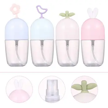 

4Pcs 55ml Empty Bottles Spray Bottles Refillable Perfume Bottles PET Lotion Refillable Cosmetic Containers Makeup Accessories