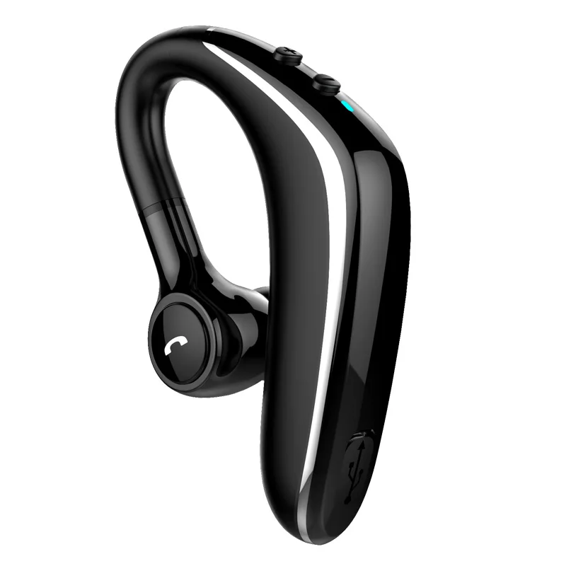 AAAE Top-5.0 Wireless Bluetooth Earphone In-Ear Ear Hook Earbuds 180° Freely Rotating Earpiece Quick Charge Headset for Smartpho |