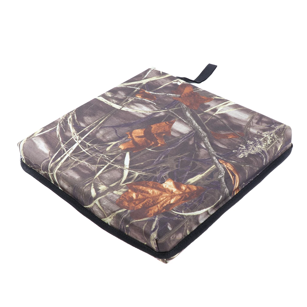 Portable Chair Seat Cushion Pad Outdoor Garden Camping Zipper Mat For Sitting Stool Beach Stadium