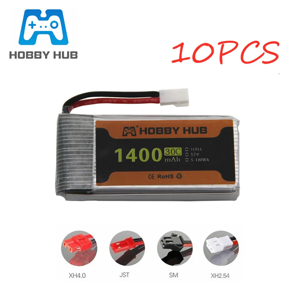 3 7 В 1400 мАч 30c Lipo батарея для Syma X5 X5S X5C X5SC X5HC X5SH X5SW M18 T64 T04 T05 F28 F29 Радиоуправляемый