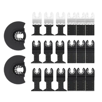 

TOP!-20Pcs/Set Multi-Function Saw Blade Oscillating Multitool Saw Blade for Renovator Power Tools Cutting Diy Wood Woodworking