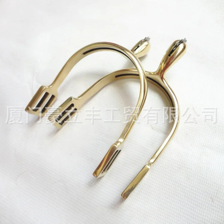 

Brass Strip Gear British-Style Spurs Horse Harness Industry