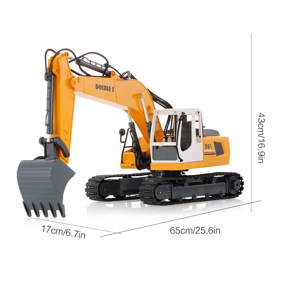 rc excavator double e