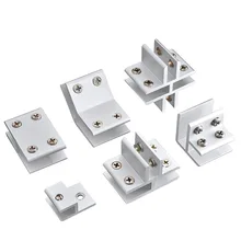 Glass Clip Combination Fixing Clip Display Frame Connector Fastening Clip Partition Support Cross Clip