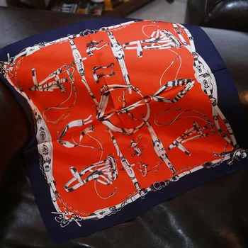 

New silk scarves mulberry silk scarf "leather button" silk square scarf/silk scarf/professional silk scarf