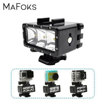 

High Power 30 Meters Underwater Flash Light Dimmable Waterproof LED Video Light Fill Night Light For Gopro For Xiaomi yi SJCAM