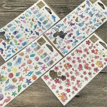 

1 pcs/1pack Kawaii Drift bottle dolphins type Diary Planner Decorative Mobile Stickers Scrapbooking Craft Stationery Stickers