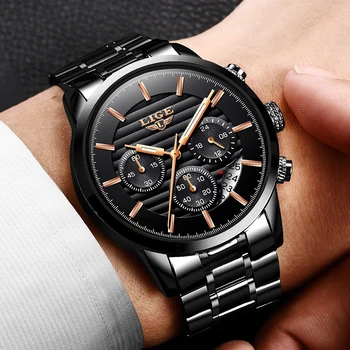 

Relojes 2019 Watch Men LIGE Fashion Sport Quartz Clock Mens Watches Top Brand Luxury Business Waterproof Watch Relogio Masculino