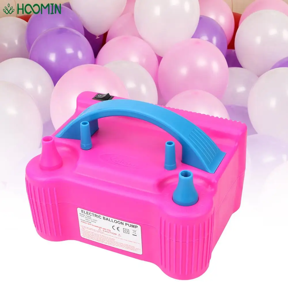 

Electric Balloon Inflator Pump High Voltage Double Hole Air Compressor Portable Air Blower Balloon Pump EU Plug Party Accessory