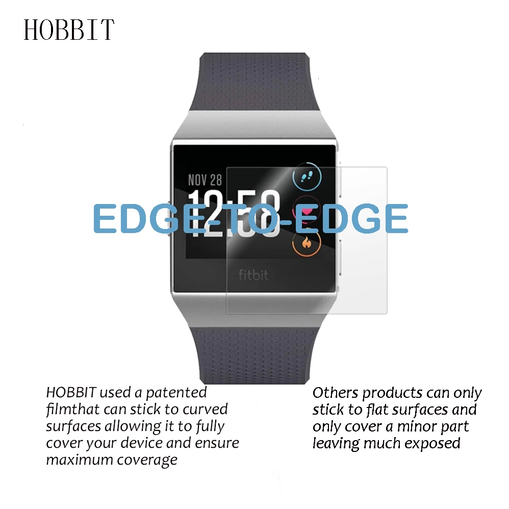 3 Pack для Fitbit ионной спортивных Smart смотреть фильм полный охват мягкая защитная пленка из термополиуретана взрывозащищенные Смотреть band