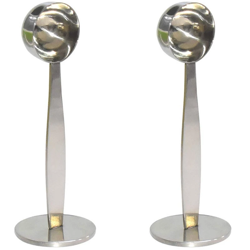 

ABSS-2 In 1 Stainless Steel Coffee Measuring Scoop For Coffee , Coffee & Tea Tools Measuring Tamping Scoop Coffee Tamper Silver