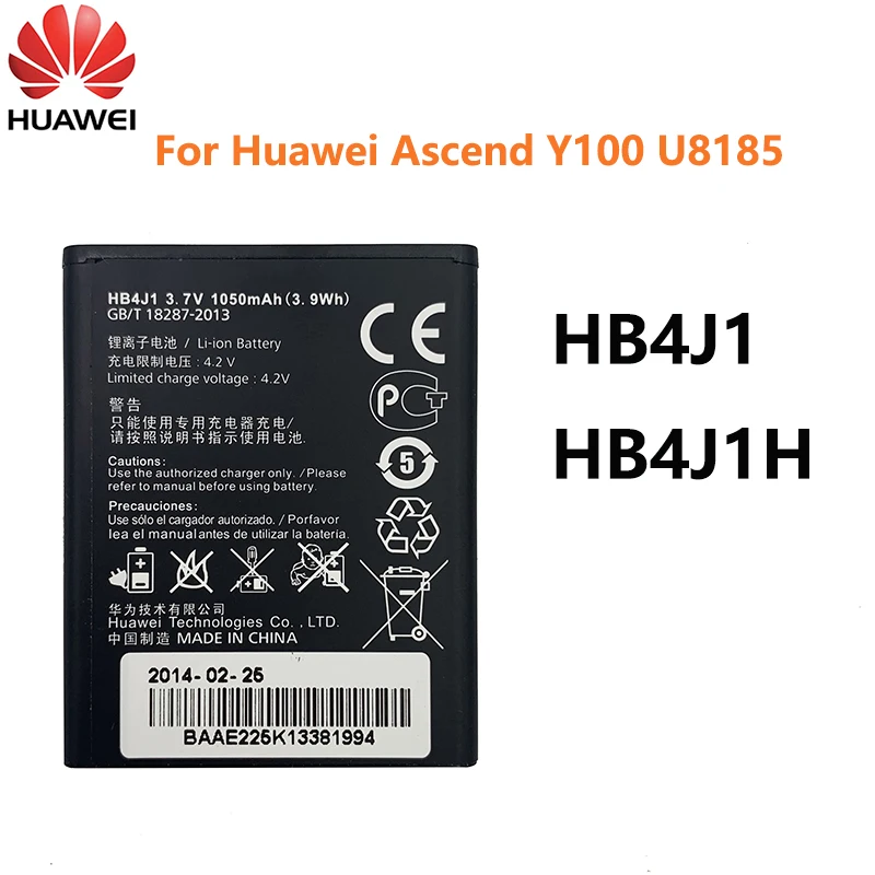 100% Оригинальная Аккумуляторная батарея Hua wei Ascend Y100 Новая 1200 мАч HB4J1/HB4J1H для Huawei