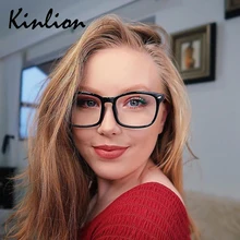 Kinlion Ретро Классическая оправа для очков, женские Квадратные прозрачные очки, мужские очки по рецепту, винтажные очки для чтения, оправа для глаз