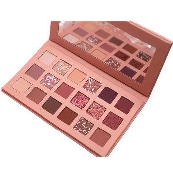 

2019 glitter eye shadow powder palette 18Colors Cosmetic Diamond make up Metallic Smoky & Matte Pearl Light jz0815