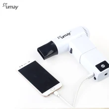 Umay портативный фен для волос с литиевой батареей USB энергосберегающий интерфейс открытый и Крытый беспроводной фен для волос