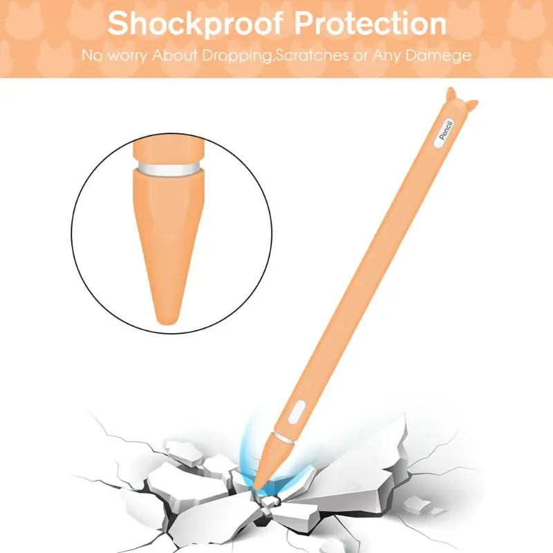 Силиконовый защитный чехол с защитой от прокрутки, колпачок для наконечника, чехол для кожи с коробкой для хранения Apple Pencil 2 для iPad pro Pencil 2nd