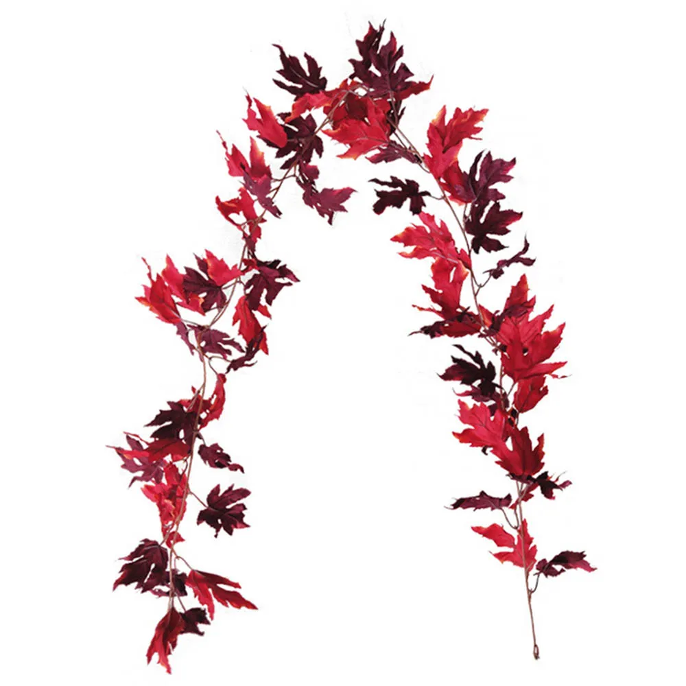 Окно осенние листья гирлянда кленовый лист искусственная Виноградная лоза Листва украшения дома сад для свадебной вечеринки Хэллоуин Декор