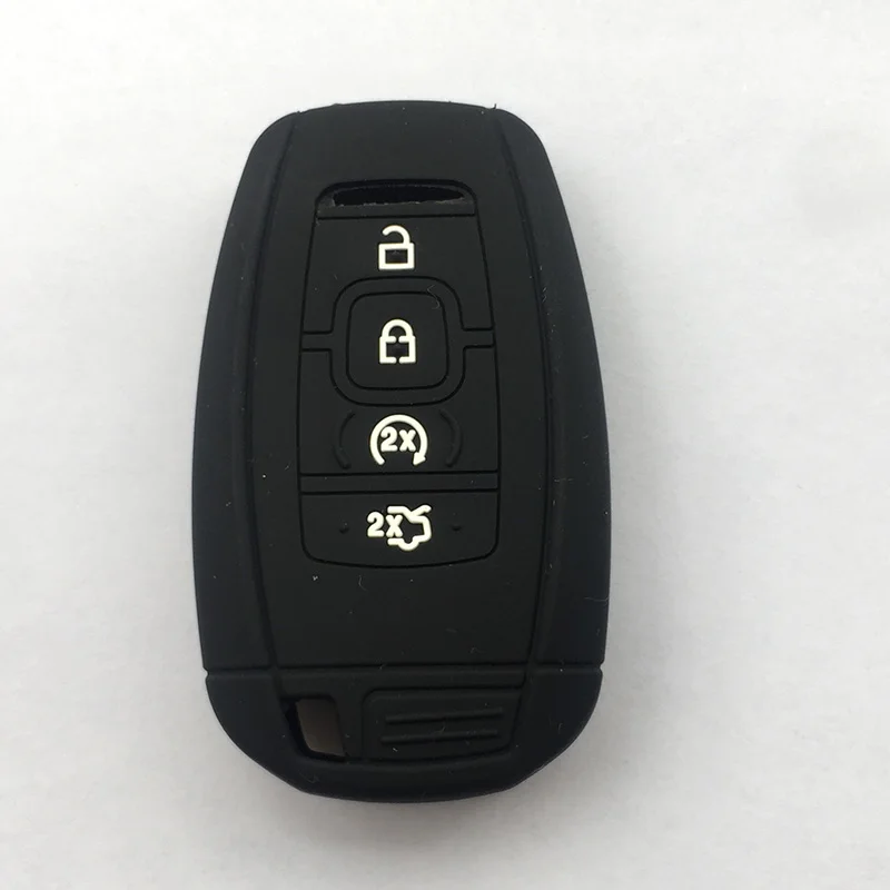 4 Кнопка силиконовой резины ключи крышка чехол для Ford Fusion Ecosport Edge Explorer S MAX Mustang F 150