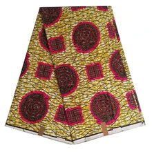 Miss L стиль настоящий воск 6 ярдов/шт Африканский принт ткань HL19S111653