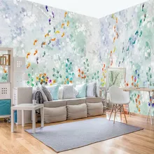 Пользовательские обои новые современные абстрактные красочные следы панорамные взрывы задний план стены большой росписи