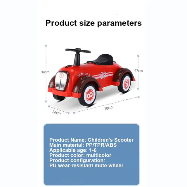 Children'S Scooter 2-6 Years Old Baby Bicycle Toy Car Child Balance Car Sliding Yo Car Walker Outdoor Toy Gift Child Tricycle 6
