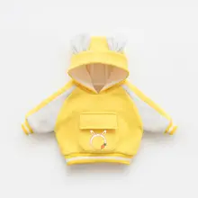 Новинка года; свитер для девочек; сезон весна-осень; Детская рубашка с длинными рукавами и капюшоном; зимняя утепленная детская одежда для девочек