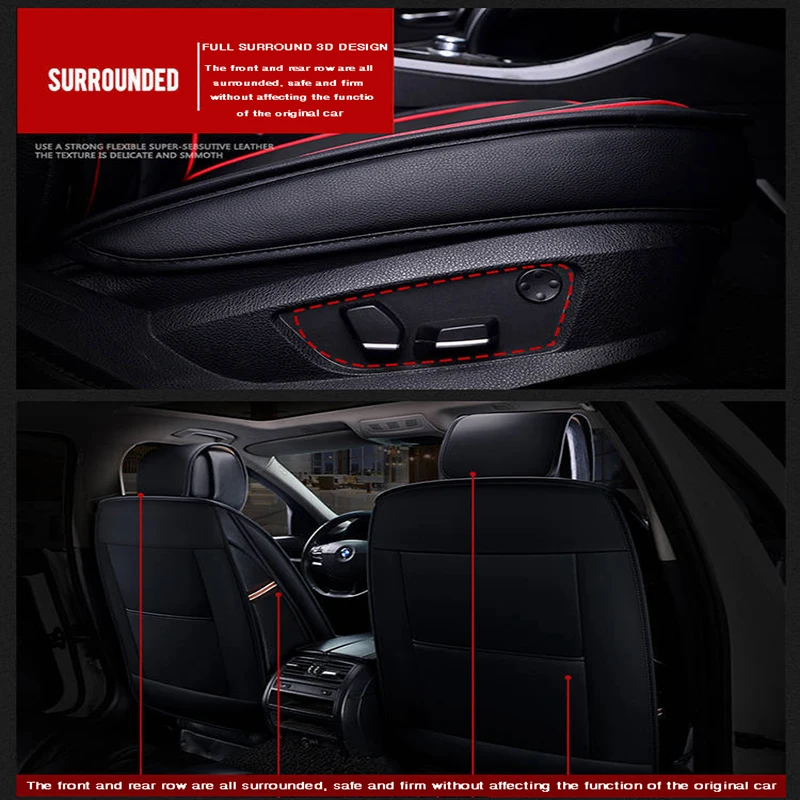 New Leather Four Seasons for Volkswagen Vw Passat b5 polo golf tiguan jetta touran Car Seat Cover Cushion