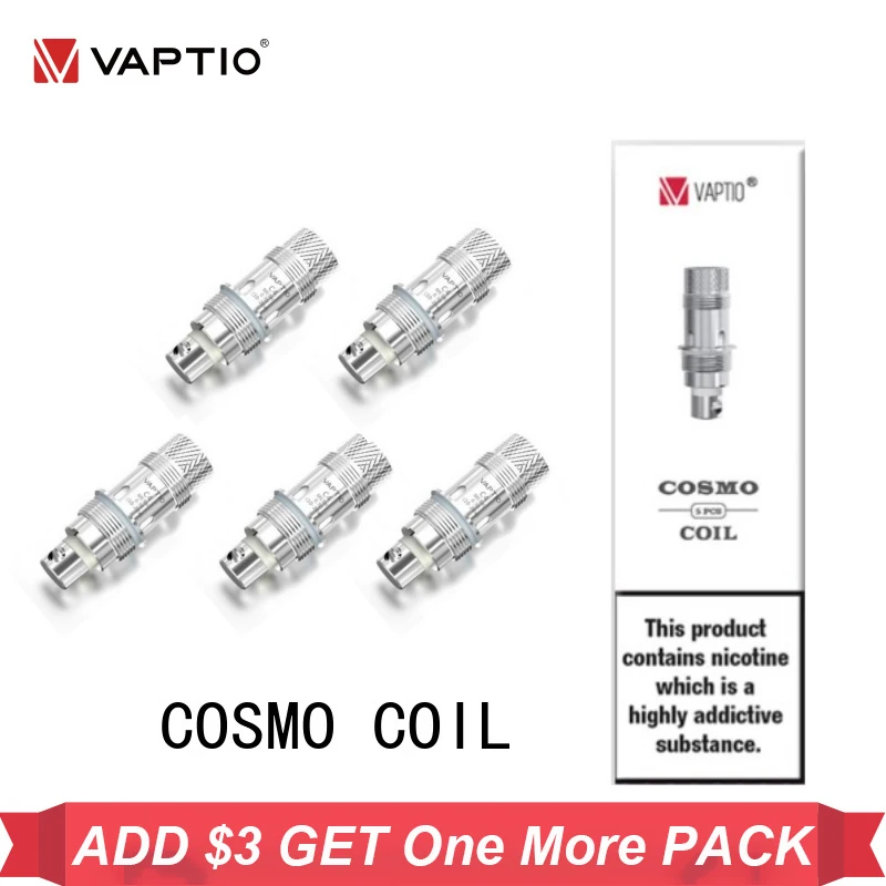 5 шт./упак. Vape катушки спирали Vaptio Цвет болотный серо-зеленый катушка 1.6ohm/0.7ohm