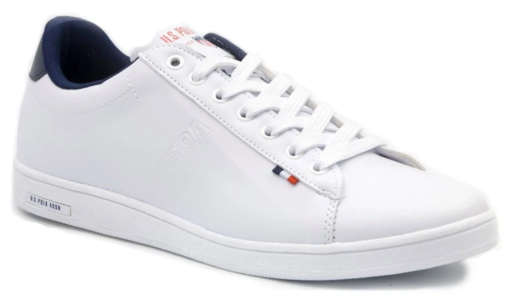 Женские кроссовки на шнуровке летние белые в стиле U.S. Polo Assn. 1608 Franco G 2021 светильник