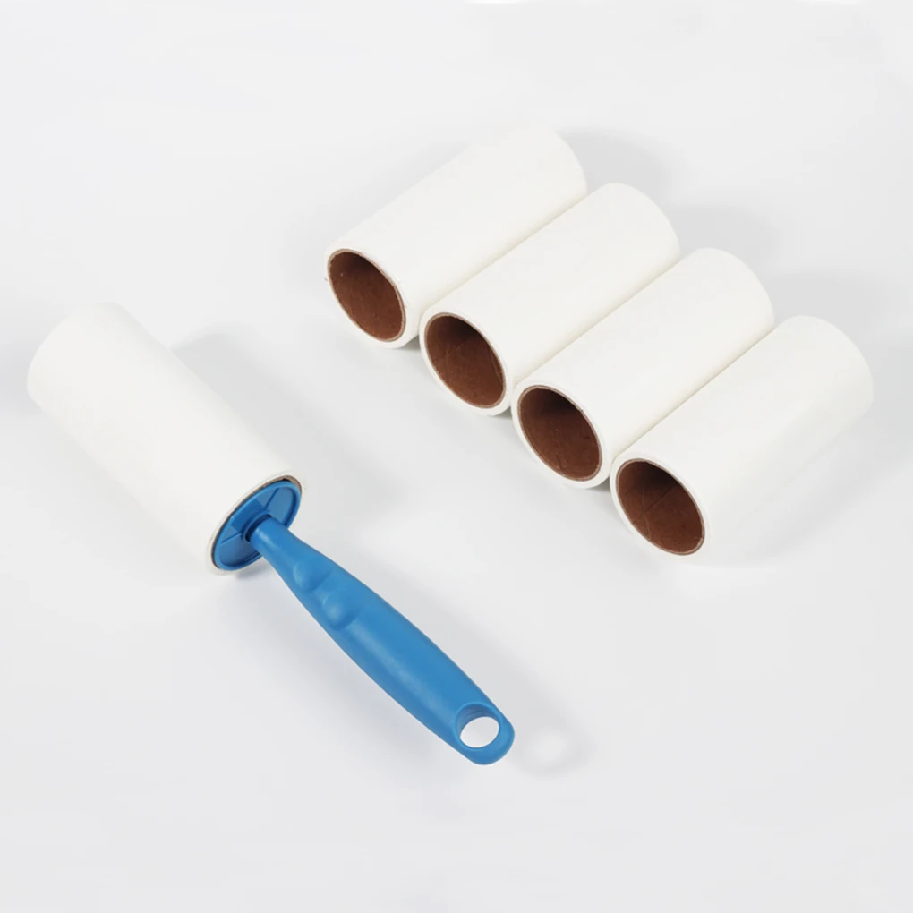 5pcs Sticky Paper Roller Super Sticky Clothes Lint Rolling Remover Sofa Curtain Fabric Pet Hair Dust Fuzz Removal Roller 3