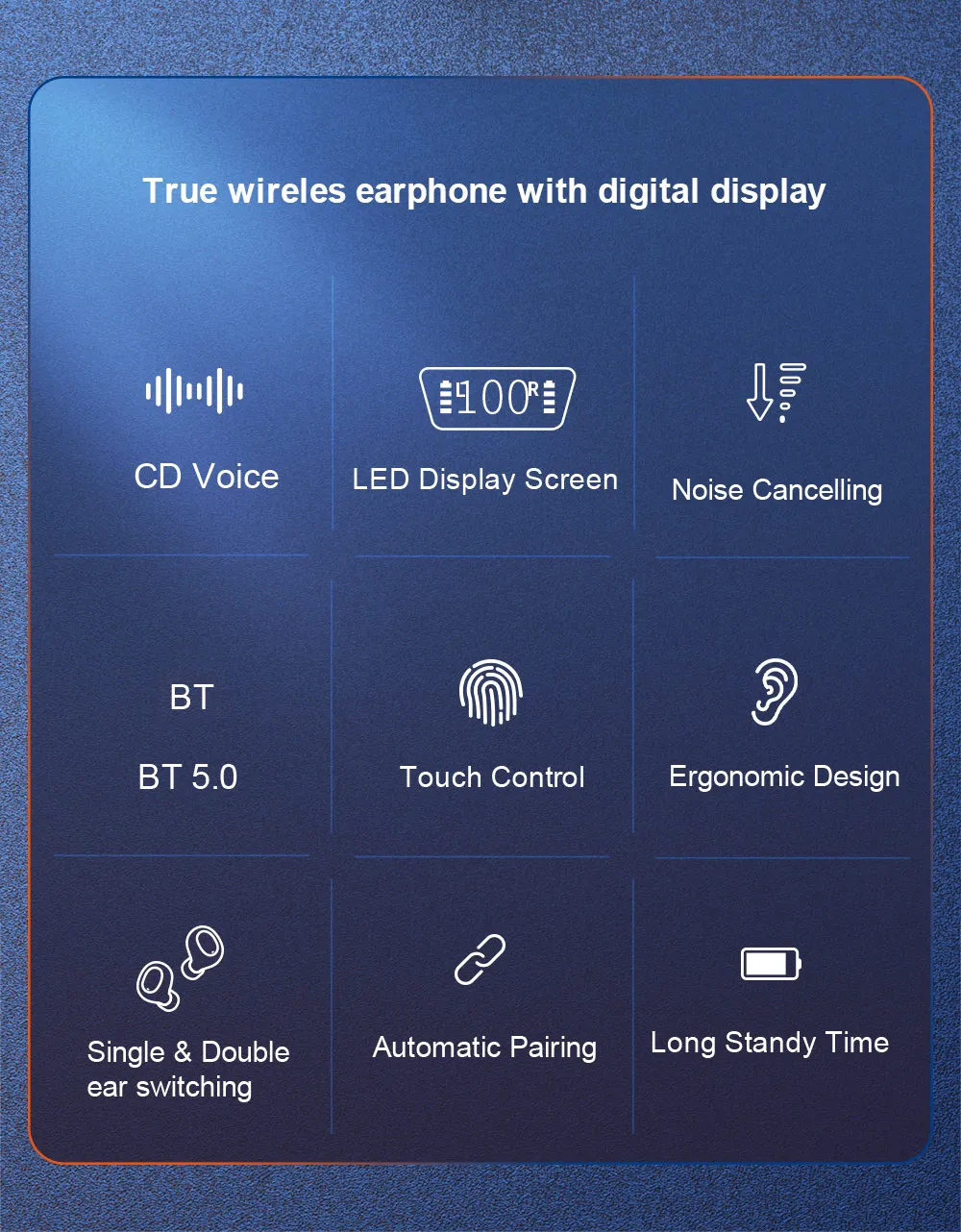 TW16 Wireless Bluetooth Headphone - Black