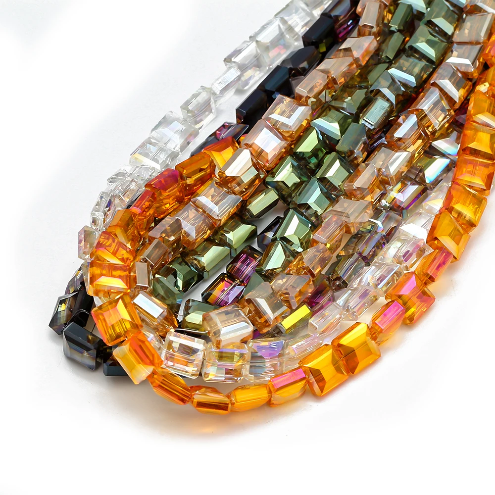 MEIBEADS 35pcs/lot 10mm Cube Square Beads for Bracelet Making Women Diy Accessories Colorful Glass Crystal BD59 | Украшения и