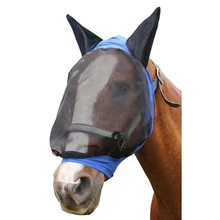 Comfort Soft Mesh Lycra Horse Fly Mask With Ears-Our Soft 4 Way Stretch Design Is Easy On Sensitive Ears&Eyes