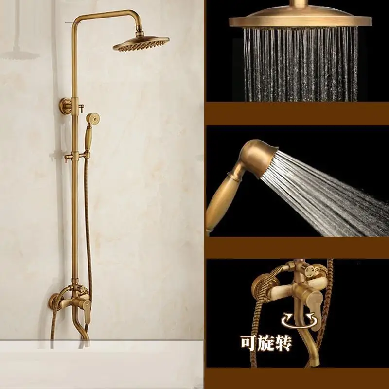 Version O Набор для душа с панелью Regendouche Preto Black Conjunto De Regadera Torneira Banheiro Lavabo Dusche Chuveiro Eletrico Ducha - Цвет: Version O