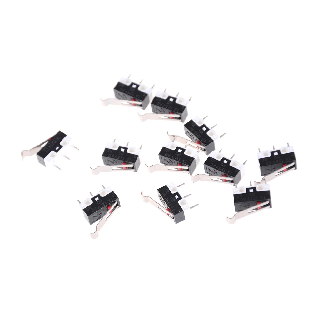 5Pcs/lot AC 125V 1A SPDT Subminiature Micro Lever Switch Mouse Switch Switch Accessories