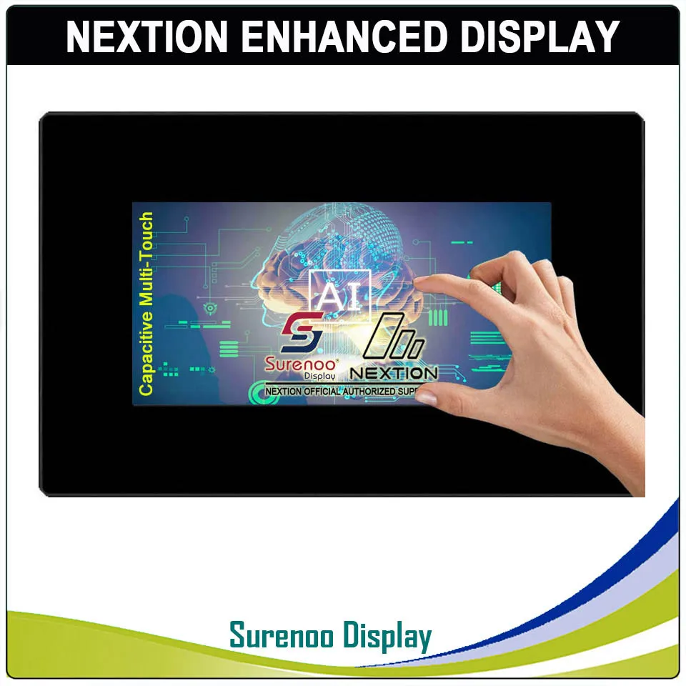 7," Nextion Enhanced HMI USART UART серийный TFT lcd модуль Дисплей резистивная емкостная сенсорная панель с корпусом - Цвет: Capacitive Touch