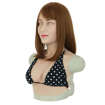 

Mia Top quality realistic silicone breast forms for crossdresser silicone mask with boobs for shemale drag queen